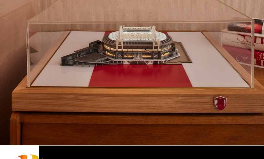 Plexiglas stofkap miniatuur voetbalstadions